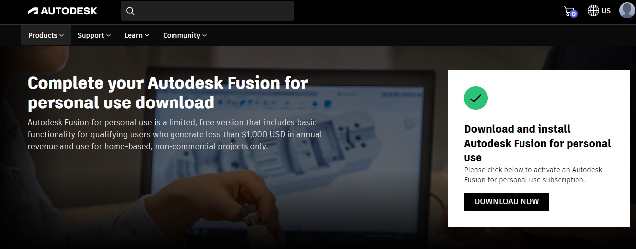 下载Fusion360