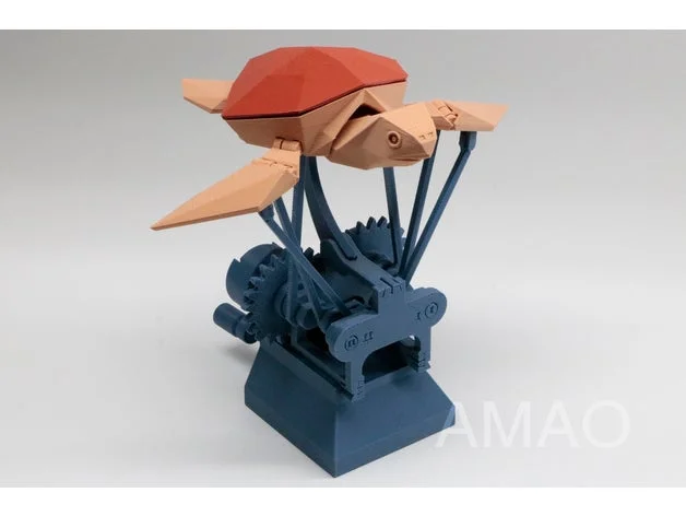 翱翔的海龟，请把这个3D打印模型分享出去让更多人保护自然